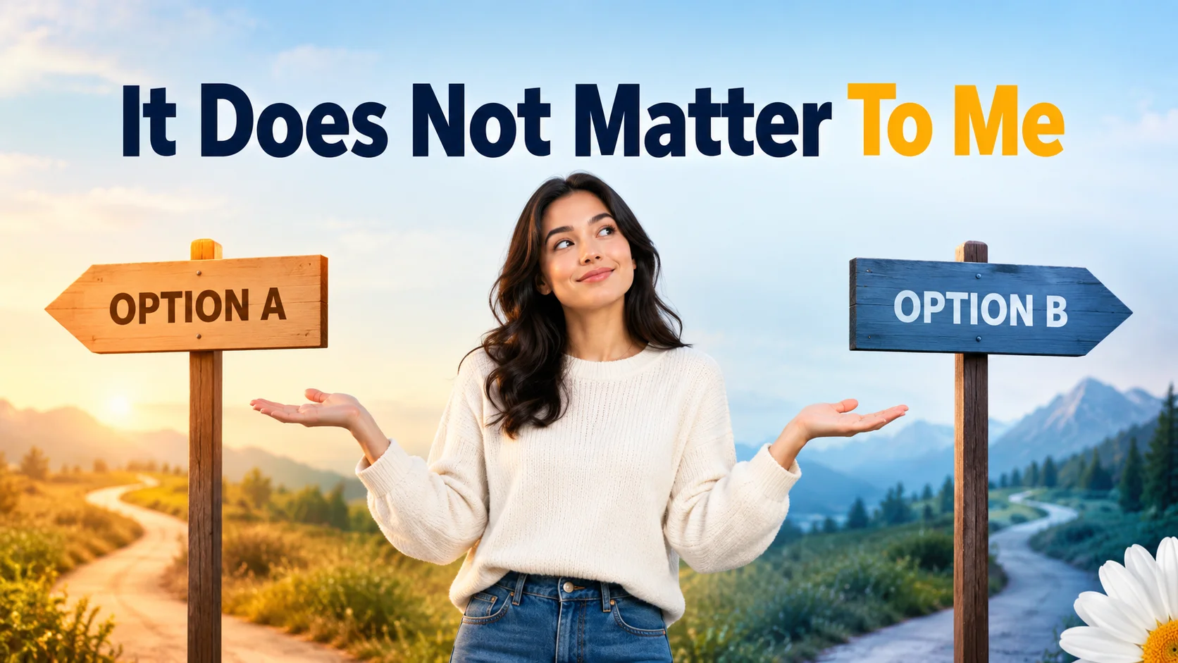 It Does Not Matter To Me