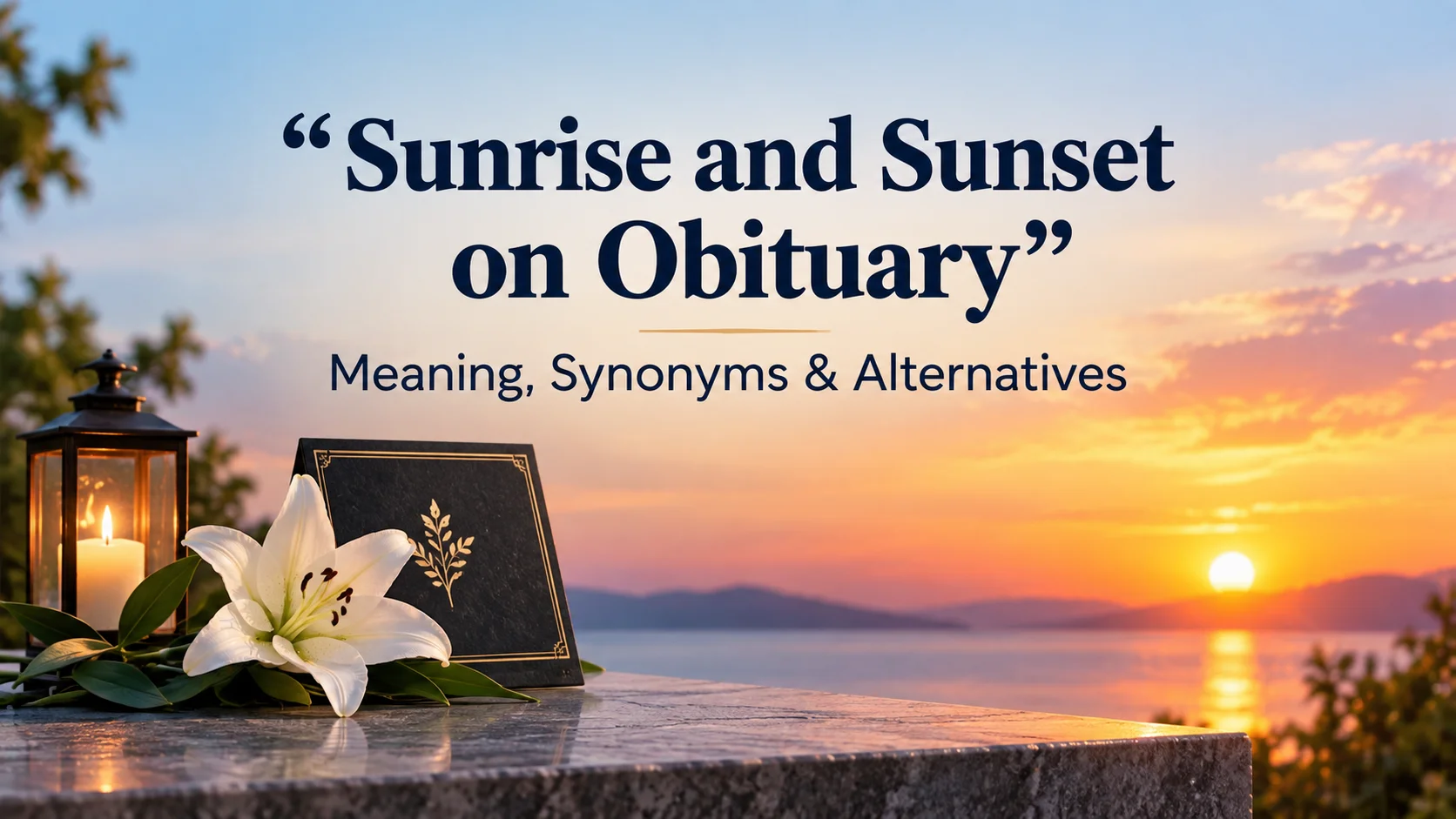 Sunrise and Sunset on Obituary