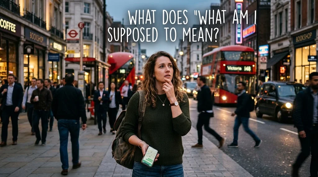 What Does “What Am I Supposed To Do?” Mean?