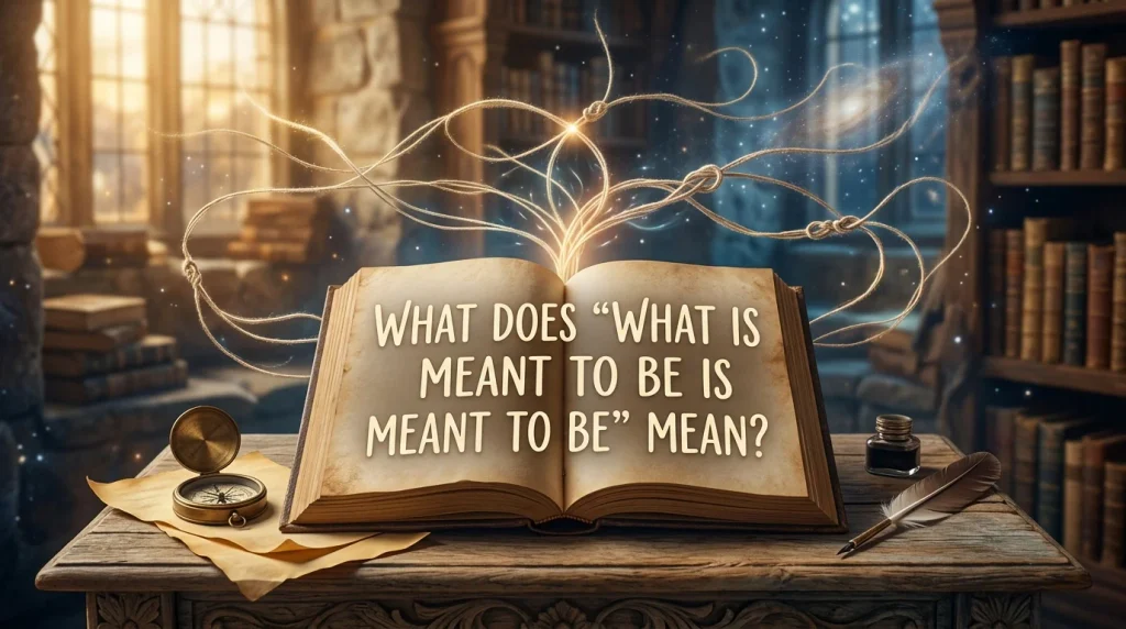 What Does “What Is Meant To Be Is Meant To Be” Mean?