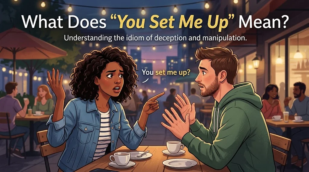 What Does “You Set Me Up” Mean?
